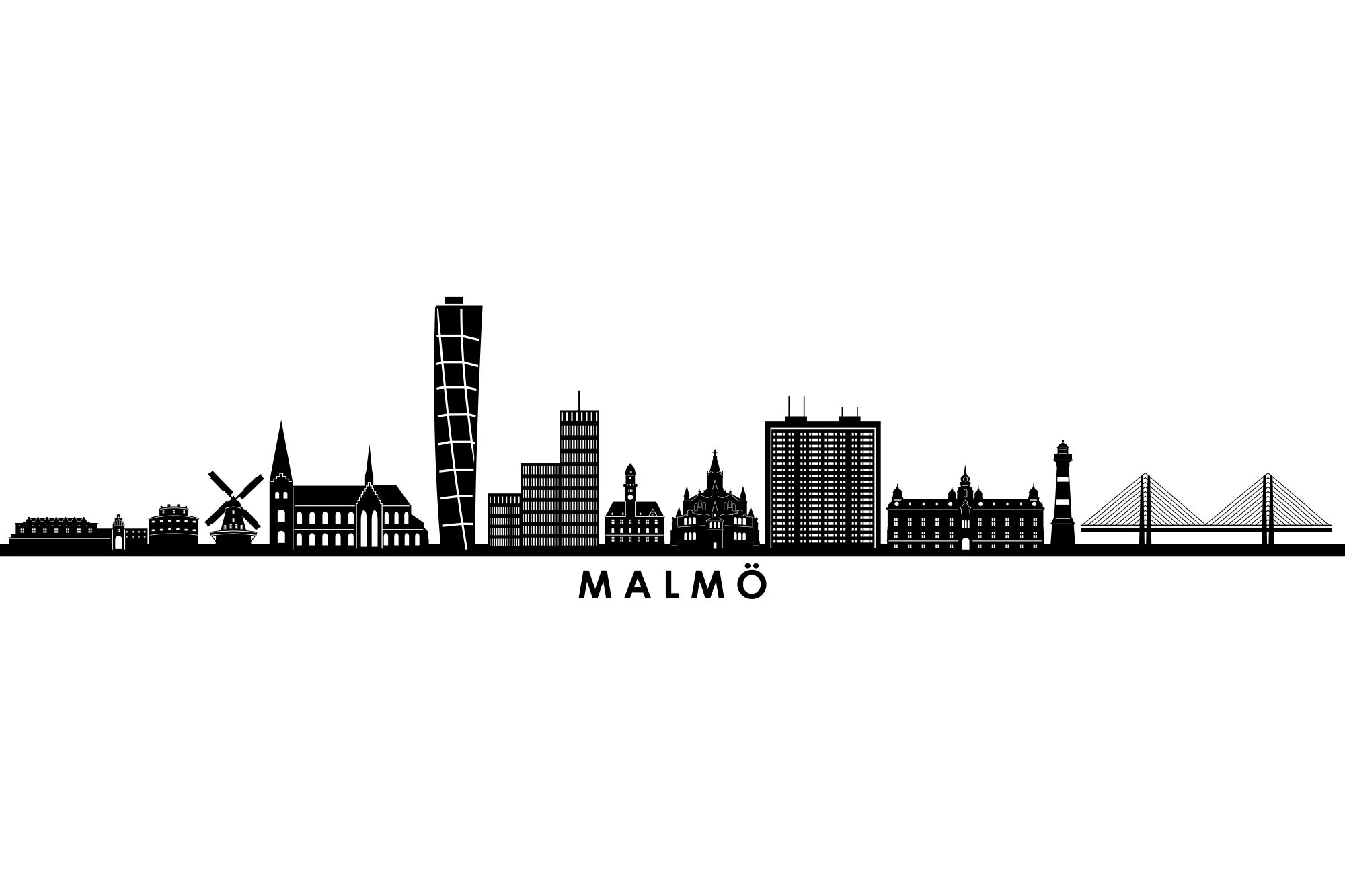 Malmö skyline